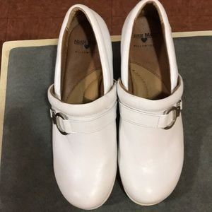 Nurse Mates White Slip-On Shoes